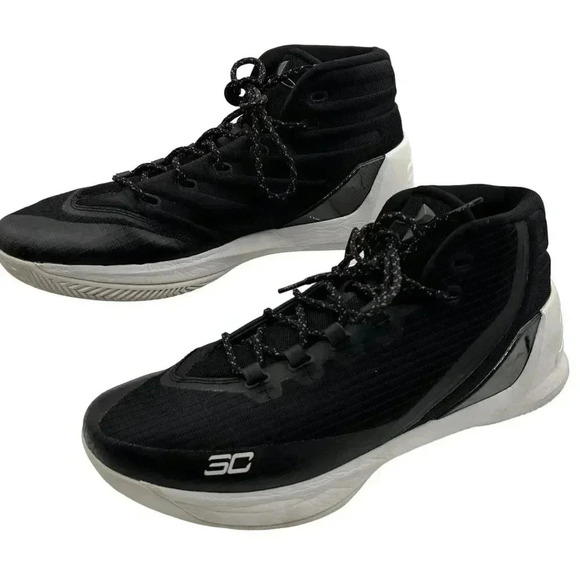 Under Armour Men 13 Steph Curry 3 Cyber Monday Basketball Shoe High Top Sneakers - Picture 2 of 12